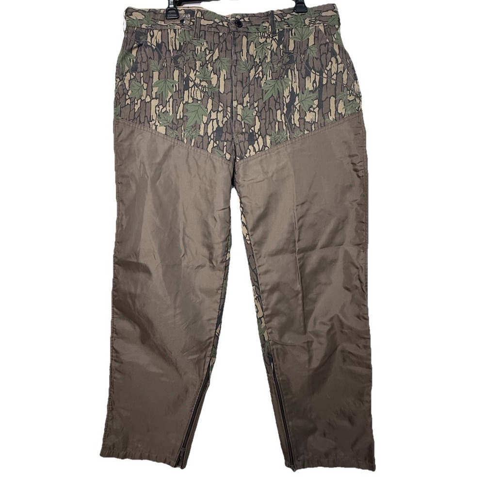 Vintage Winchester Pants Camo Trebark Double Front Brush‎ Hunting 90s 36x30*